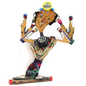 Derek Webster, folk art sculpture made from found objects