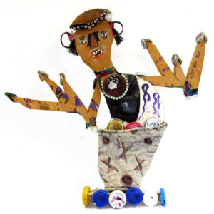 Derek Webster, folk art sculpture made from found objects