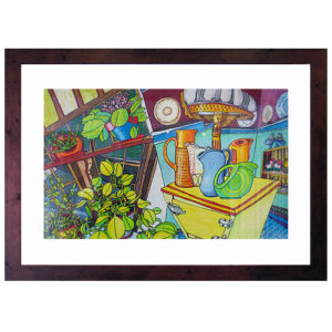 Mark Stevenson painting of an interior