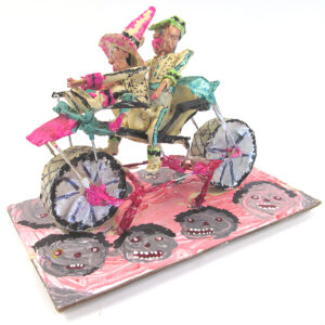 Willard Hill, folk art sculpture made from masking tape