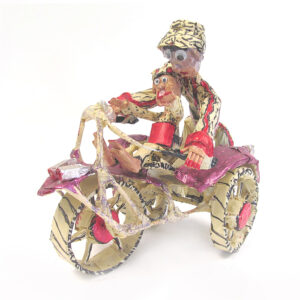 Willard Hill, folk art sculpture made from masking tape