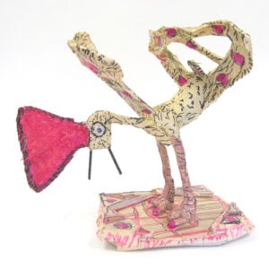Willard Hill, folk art sculpture made from masking tape