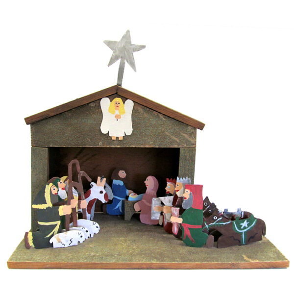 Tubby Brown folk art Nativity