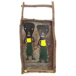 Painting on tin by self-taught artist Buddy Snipes