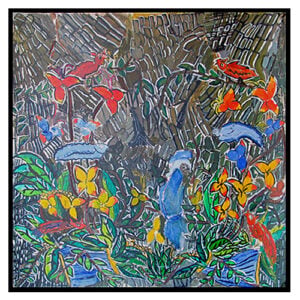 Tommy Durham folk art painting for sale