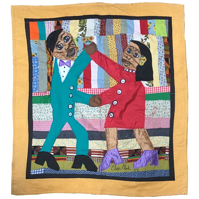 Chris Clark painted quilt for sale